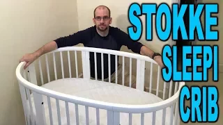 Assembling a STOKKE SLEEPI Crib in 28 minutes! (Time Lapse) -  Assembly and Review - Clueless Dad