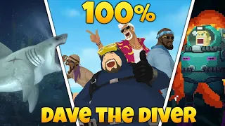 Can I 100% Dave the Diver?