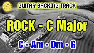 Guitar Backing Track Rock C Major | C Am Dm G 120 bpm | TN Backing Track