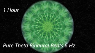 Pure Theta Binaural Beats 6 Hz [1 Hour]