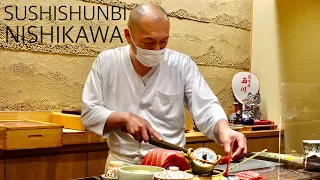 OMAKASE AT SUSHISHUNBI NISHIKAWA -Nagoya,Aichi - May 2022 - Japanese Food [English Subtitles]