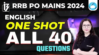 RRB PO Mains English 2024 | English Most Important Questions | Bank Exams 2024 | By Saba Ma'am