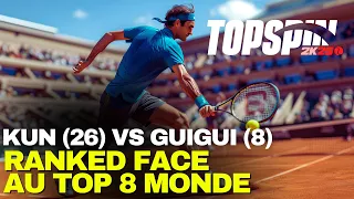 J'AFFRONTE mon NEMESIS, GUIGUI TOP 8 MONDE (Je suis 26) ? (Ranked MyPlayer TopSpin 2k25)