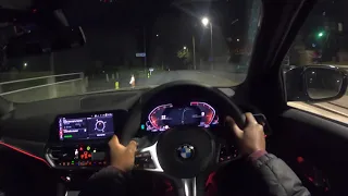 BMW G20 320D POV Night Test Drive (2021)