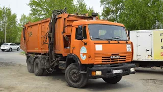 Мусоровоз КО-440-5 на шасси КамАЗ-53215R (Е 443 ТЕ 22) / Garbage truck KO-440-5 on the KAMAZ chassis