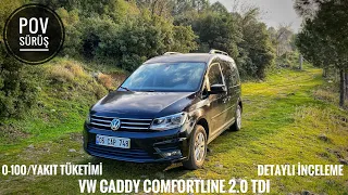 VOLKSWAGEN CADDY POV SÜRÜŞ | 2.0 TDI DSG PERFORMANSI NASIL | COMFORTLINE YETERLİ Mİ? | İNCELEME