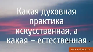 Какая духовная практика искусственная, а какая – естественная? - Александр Хакимов - Херсон, 2009