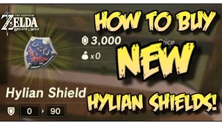 HOW TO BUY HYLIAN SHIELDS! From The Ground Up Quest! Zelda Breath of the Wild