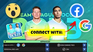 Dream league Soccer 2023 | How to sing in with Google Facebook Appel Id account✅