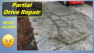 Driveway drainage repair - Lessons learned
