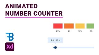 Number Counter Animation | Adobe Xd | Blue Fin Design