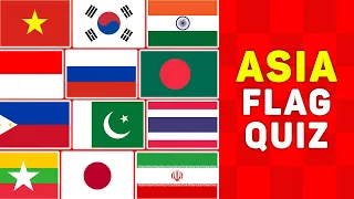 Guess All 53 Asian National Flags In 5 Seconds | Asia Flag Quiz