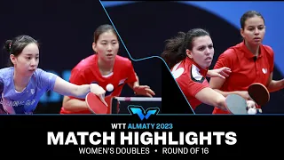 Yousra Helmy/Mariam Alhodaby vs Sim Hyunju/Yoon Hyobin | WD R16 | WTT Contender Almaty 2023