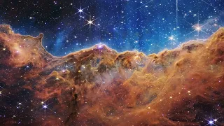 Webb Space Telescope Fly-Through “Cosmic Cliffs” in the Carina Nebula (NIRCam Image)
