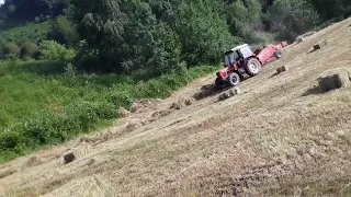 Zetor 6245 i welger 45 baliranje u velikoj strani