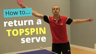 How to return a topspin serve