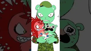 FLIPPY'S REBEL BABIES 😭 #happytreefriends2022 #htf2022 #flippyxflaky #comics #shorts #anime