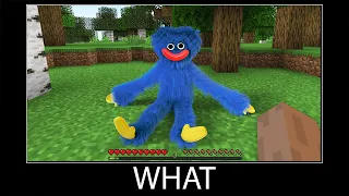 Minecraft wait what meme part 191 realistic minecraft huggy wuggy