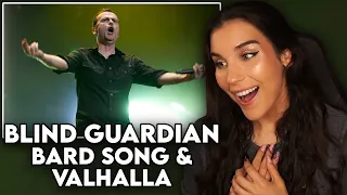 THIS CROWD IS AMAZING!! First Time Reaction to Blind Guardian - "The Bard's Song" & "Valhalla"
