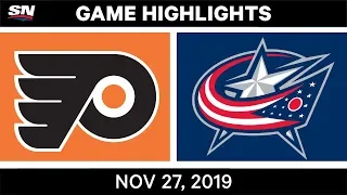 NHL Highlights | Flyers vs. Blue Jackets – Nov. 27, 2019