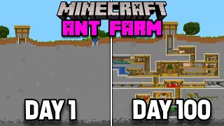 I Survived 100 Days In a Minecraft ANT FARM (Here's What Happened) Part 1