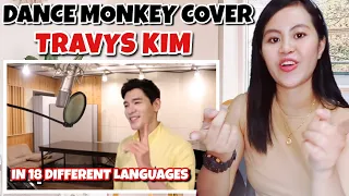 TRAYS KIM - Dance Monkey (Tones And I) Multi-Language Cover in 18 Different Languages | Reaction