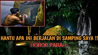 HOROR‼️MENGINAP DIHUTAN SENDIRIAN-DIGANGGU SETAN DI SAMPING SAYA