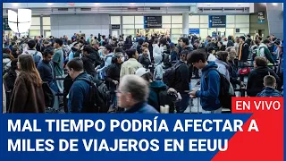 Edición Digital: El mal tiempo podría retrasar los viajes de personas que hoy salen de vacaciones.