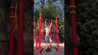 Muscle ups with band Vs No band👀