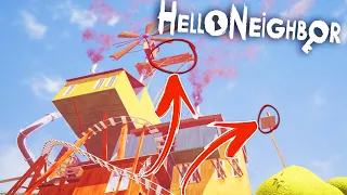 THE NEW SECRET AT THE VERY TOP OF THE NEIGHBOR'S HOUSE IN HELLO NEIGHBOR ALPHA 4! | Hello Neighbor