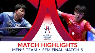 Wang Chuqin (CHN) vs Lim Jonghoon (KOR) | MT SF - Match 5 | #ITTFWorlds2024