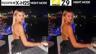 Fujifilm X-H2S VS Nikon Z9 Night Mode Camera Test