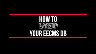 Two ways to back up your ExpressionEngine Database