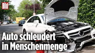 Schwerer Unfall: Auto rast in Schul-Haltestelle | Delmenhorst