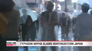 Typhoon Wipha batters northeastern Tokyo