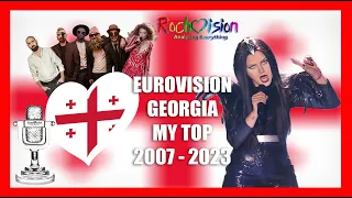 Eurovisión GEORGIA 2007  - 2023 top