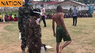 Hundreds turn up for the ongoing KDF recruitment in Mombasa