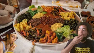 Eating Ethiopian Food For The FIRST TIME | ETHIOPIAN FOOD REACTION