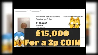 eBay RARE 2p COIN SELLING FOR  £15,000!!! 2p 1971 NEW PENCE Coin Full Value & Review.