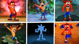 Evolution Of Crash Bandicoot Victory Dances Animations (1996-2020)