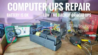 How to repair computer ups | low backup, battery is good | ups not working @ScienceofElectronics