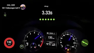 Volkswagen Golf R acceleration 100-200 km/h Dragy