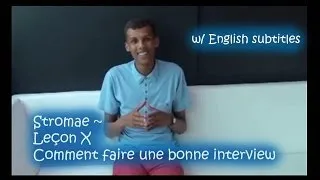 Stromae ~ Leçon X Comment faire une bonne interview [w/ English Subtitles]