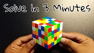 How to Solve a 5x5 Rubiks Cube in 3 Minutes "Full Tutorial" (Hindi Urdu)