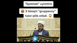 Isoqjon do'mlaga ayollardan kelgan savol 3 taloq to'g'risida