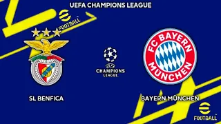 SL BENFICA vs BAYERN MUNCHEN - UEFA Champions League 2021/2022 || EFOOTBALL 2022 - GAMEPLAY PS4