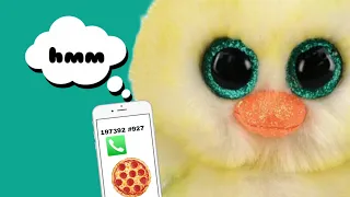 ordering pizza with lemon drop! (beanie boo short skit)