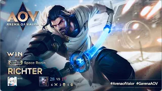 AOV - Arena Of Valor - Riktor/Richter Star Wars gameplay ( Full set accessories 😂 )