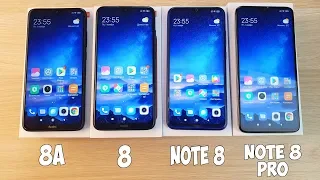 REDMI 8A VS REDMI 8 VS REDMI NOTE 8 VS REDMI NOTE 8 PRO - ПОЛНОЕ СРАВНЕНИЕ ВСЕХ REDMI!