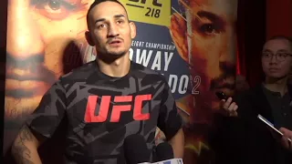 UFC 218 Open Workouts: Max Holloway Media Scrum